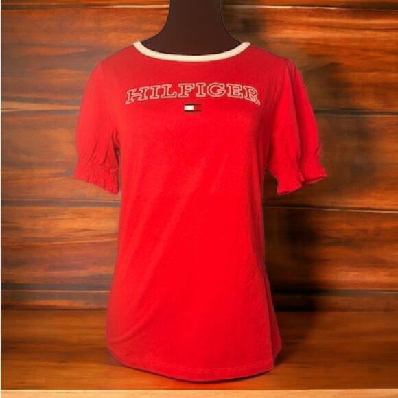 NWT Tommy Hilfiger Blouse Sleeved Tee (Small) - Picture 1 of 5